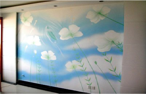 范县画墙绘怎么画好白云的蓬松感？