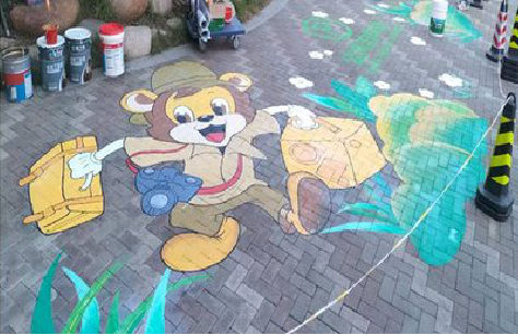 范县夏季画地面彩绘会遇到的问题