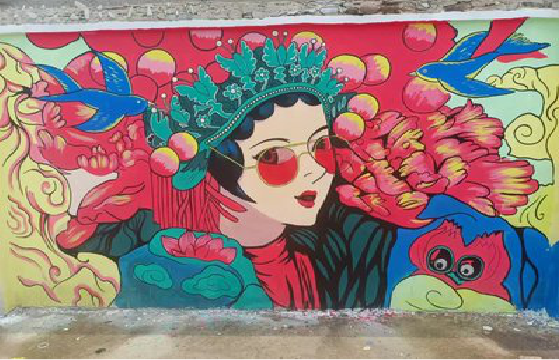 范县墙体彩绘-网红墙