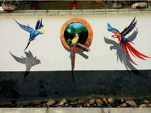 范县视觉错位-3D墙绘设计