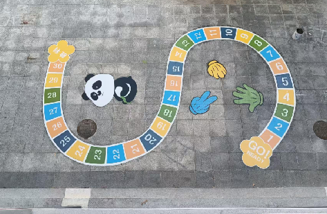 范县地面游戏彩绘