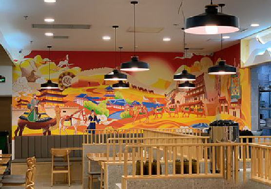 范县商业空间彩绘介绍。