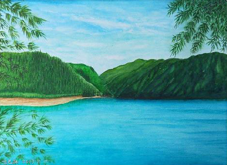 范县在墙绘中,如何绘画绿水青山?